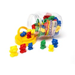 LEARNING CAN BE FUN BEAR COUNTERS JAR OF 48