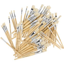 EDVANTAGE SERIES 579 HOGS HAIR FLAT BRUSHES SET OF 60 SIZES 4 6 8 9 10 12