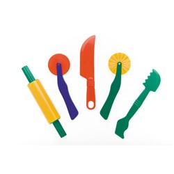 EC FUN DOUGH TOOLS ASSORTED TOOLS PACK OF 5