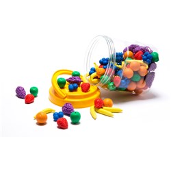 LEARNING CAN BE FUN FRUIT COUNTERS JAR OF 60