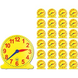 LEARNING CAN BE FUN CLOCKS 24 STUDENT 1 TEACHER PACK OF 25