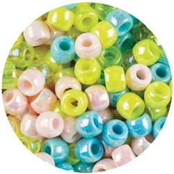 EC PONY BEADS PEARL ASSORTED PACK OF 1000