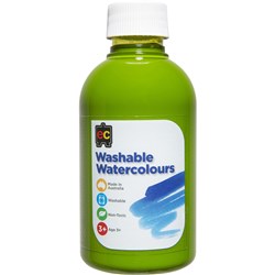 EC WASHABLE WATERCOLOUR PAINTS 250ML LIME