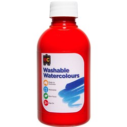 EC WASHABLE WATERCOLOUR PAINTS 250ML ORANGE