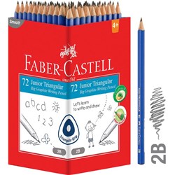 FABER-CASTELL 2001 ECO GRIP PENCIL TRIANGULAR JUNIOR GRIP 2B