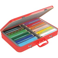FABER-CASTELL WATERCOLOUR PENCILS BRIEFCASE TIN CLASS PACK OF 300