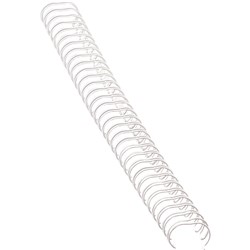 FELLOWES WIRE BINDING COMBS 12MM 34 LOOP 100 SHEET CAPACITY WHITE PACK OF 100