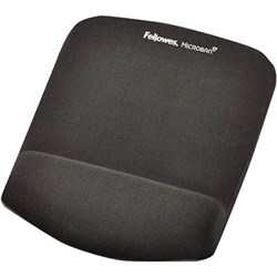 FELLOWES PLUSHTOUCH MOUSE PAD WRIST REST GRAPHITE