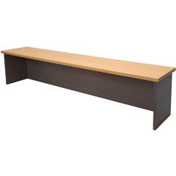 RAPIDLINE RAPID WORKER DESK HOB 1800W X 350D X 400MMH BEECH AND IRONSTONE