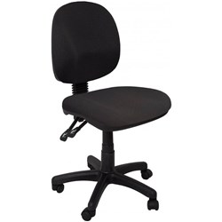 RAPIDLINE ET20 BK TASK CHAIR MEDIUM BACK 3 LEVER BLACK FABRIC SEAT AND BACK