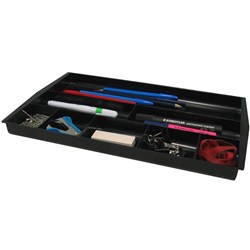 ITALPLAST DESK DRAWER TIDY BLACK