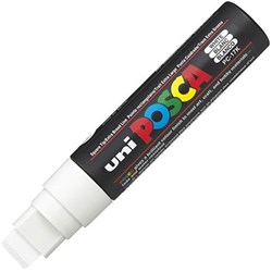 UNI POSCA PC-17K PAINT MARKER EXTRA BROAD 15MM CHISEL TIP WHITE