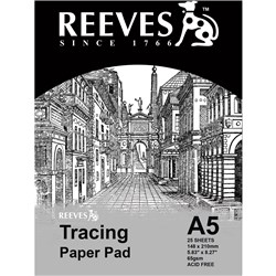 REEVES TRACING PAPER A5 65GSM 25 SHEETS