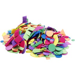 JASART FOAM SHAPES ASSORTED PACK OF 500
