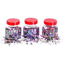 JASART GLITTER SCATTERS 100GM STARS