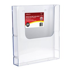 DEFLECTO BROCHURE HOLDER A4 SINGLE TIER WALL MOUNT LINKING
