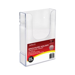 DEFLECTO BROCHURE HOLDER DL SINGLE TIER WALL MOUNT LINKING