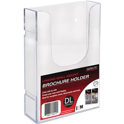 Deflecto Brochure Holder DL Single Tier Wall Mount Linking