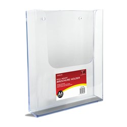 DEFLECTO BROCHURE HOLDER A4 SINGLE TIER WALL MOUNT