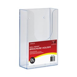 DEFLECTO BROCHURE HOLDER DL SINGLE TIER WALL MOUNT
