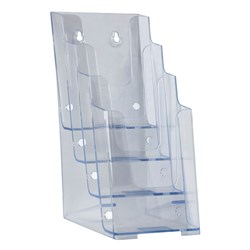 DEFLECTO BROCHURE HOLDER DL 4 TIER FREE STANDING AND WALL MOUNT