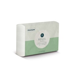 REGAL CLASSIC ULTRASLIM HAND TOWEL 1 PLY 150 SHEETS CARTON OF 16