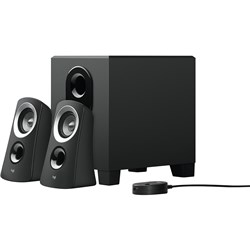 LOGITECH Z313 2.1 SPEAKER SYSTEM WITH SUBWOOFER BLACK