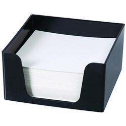 ESSELTE SWS MEMO CUBE WITH 500 BLANK SHEETS BLACK