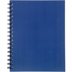 SPIRAX 511 HARD COVER NOTEBOOK A5 RULED 200 PAGE SIDE OPENING BLUE