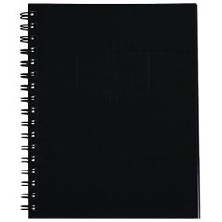 SPIRAX 511 HARD COVER NOTEBOOK A5 RULED 200 PAGE SIDE OPENING BLACK
