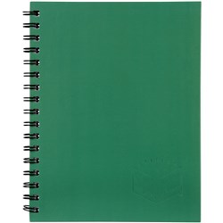 SPIRAX 511 HARD COVER NOTEBOOK A5 RULED 200 PAGE SIDE OPENING GREEN