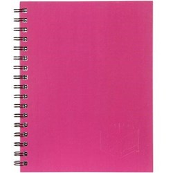 SPIRAX 511 HARD COVER NOTEBOOK A5 RULED 200 PAGE SIDE OPENING PINK