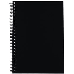 SPIRAX 512 HARD COVER NOTEBOOK A4 RULED 200 PAGE SIDE OPENING BLACK
