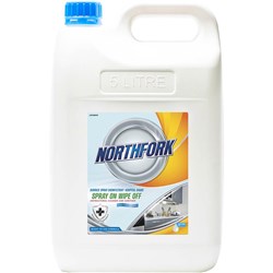 NORTHFORK HOSPITAL GRADE DISINFECTANT SPRAY ON WIPE OFF SURFACE CLEANER 5 LITRES