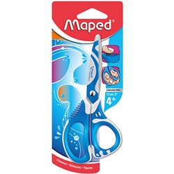 MAPED ZENOA FIT SCISSORS 130MM SOFT BLUE & WHITE HANDLE
