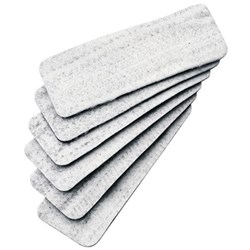 QUARTET MAGNETIC WHITEBOARD ERASER REFILLS WHITE PACK OF 6