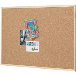 QUARTET CORKBOARD 450 X 600MM PINE FRAME