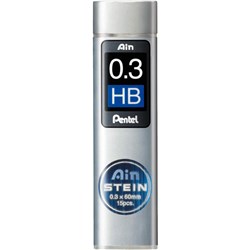 PENTEL AIN STEIN LEADS REFILL C273 0.3MM HB TUBE OF 15