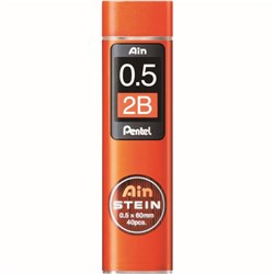 PENTEL AIN STEIN LEADS REFILL C275 0.5MM 2B TUBE OF 40