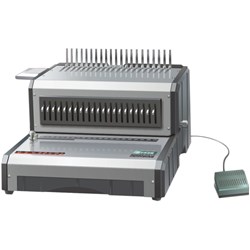 QUPA D160 ELECTRIC COMB BINDING MACHINE SILVER