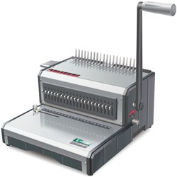 QUPA S160 MANUAL HEAVY DUTY COMB BINDING MACHINE SILVER