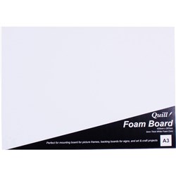 QUILL FOAM BOARD A3 WHITE