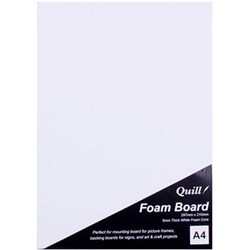 QUILL FOAM BOARD A4 WHITE
