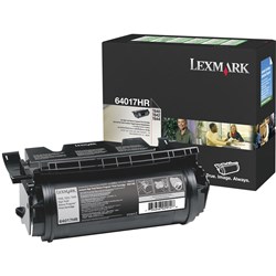 LEXMARK 64017HR RETURN PROGRAMME 21K TONER CARTRIDGE HIGH YIELD BLACK