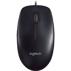 LOGITECH M90 OPTICAL WIRED MOUSE BLACK