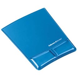 FELLOWES MOUSE PAD AND WRIST SUPPORT BLUE