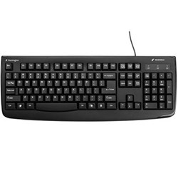 KENSINGTON PRO FIT WIRED WASHABLE USB KEYBOARD BLACK