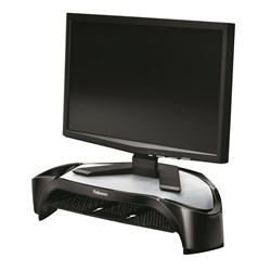 FELLOWES SMART SUITES CORNER MONITOR RISER WITH TRAY BLACK