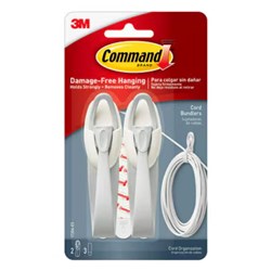 COMMAND 17304 CORD ORGANISER CORD BUNDLERS PACK OF 2
