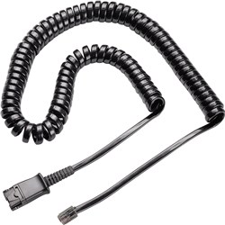 HP POLY U10P QD CORD FOR POLARIS HEADSET BLACK